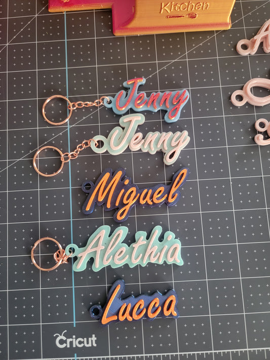 Personalize 3D Name Keychain